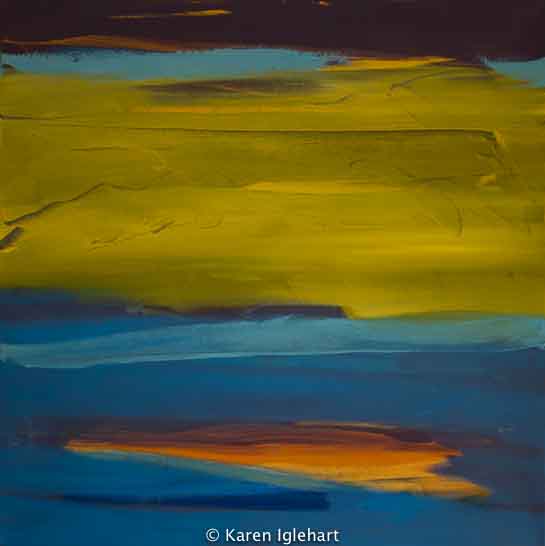 Abstraction Blue and Yellow